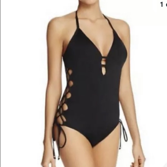 NWT Laundry by Shelli Segal Black Swimsuit - Picture 1 of 12